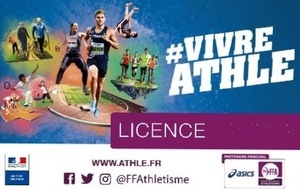Licence Athlétisme 2022-2023